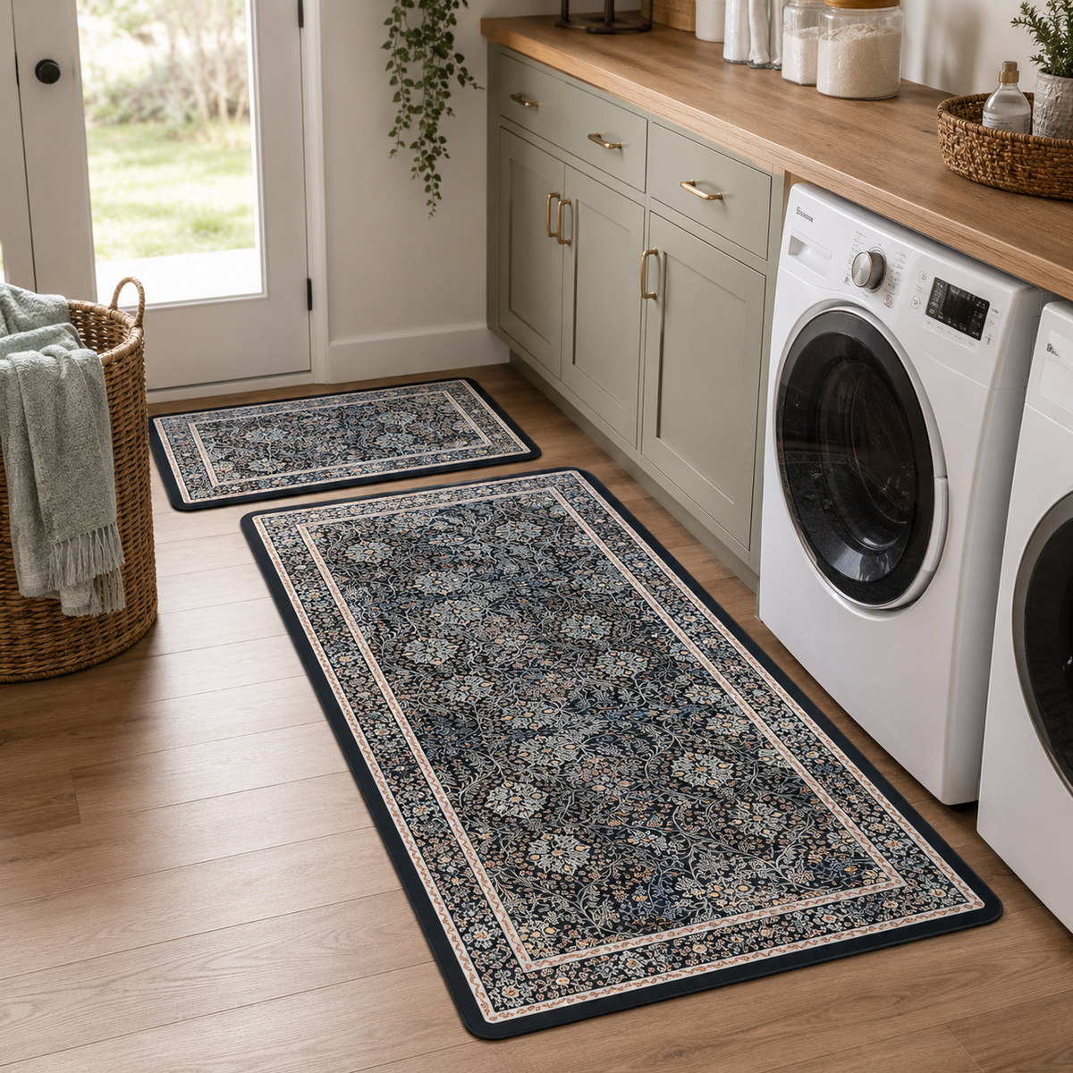 Absorbent Kitchen Rug Set