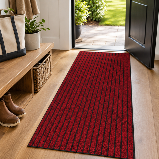 Non-Slip Ribbed Utility Mat – Red