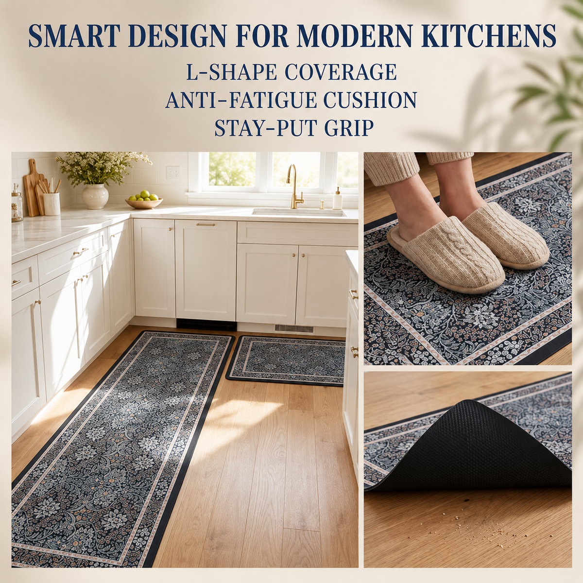 Absorbent Kitchen Rug Set
